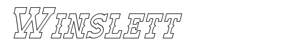 Winslett font preview